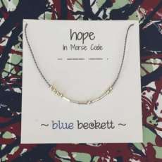 Morse Code 'Hope' Necklace