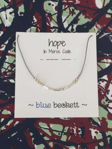 Morse Code 'Hope' Necklace