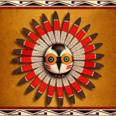 Native American Indian Owl Mask Hopi