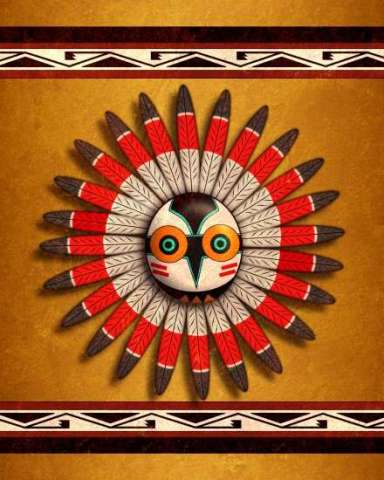 Native American Indian Owl Mask Hopi