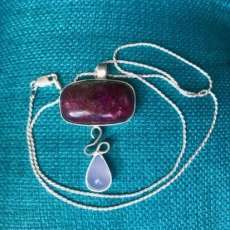 Labradorite and Chalcedony Necklace