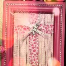 Hot Pink Cross Picture/Frame