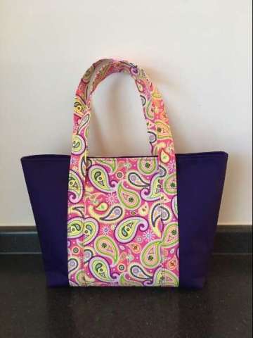 Paisley & Purple Large Tote Bag