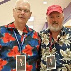 Jim Bruce With Agent George Kidder