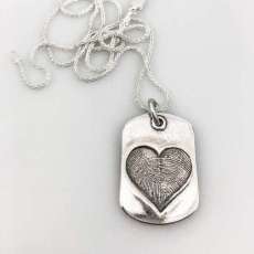 Fingerprint Heart - Genuine Prints