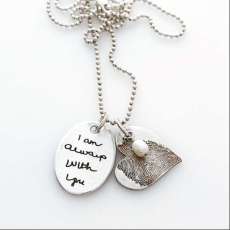 Fingerprint and Handwriting in Fine Silver ~ Custom
