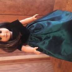 Green Velvet and Satin Formal