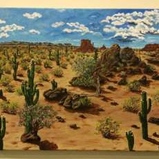 Storm in Sonoran Desert, Canvas