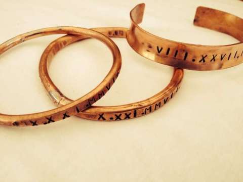 Custom Cooper Bracelets