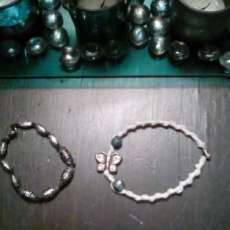 Butterfly and Bead Bracelets