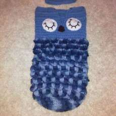 Owl Cocoon Baby Blanket