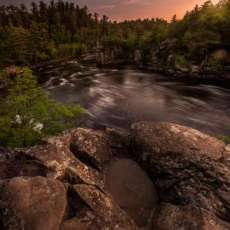 Saint Croix River With Water Hole