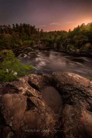 Saint Croix River With Water Hole
