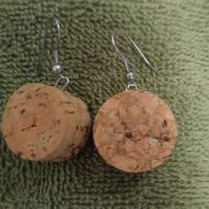 Wine Cork Earrings