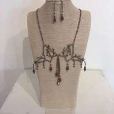Necklace - Copper and Crystal
