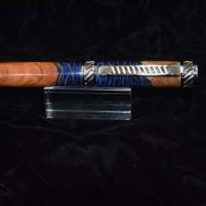 Burl Wood With Pinecone Inlay