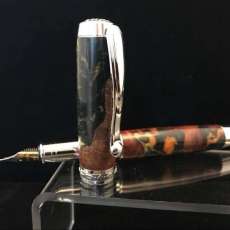 Hybrid Rainbow Burl Fountain Pen