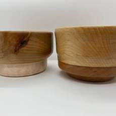 Maple & Mahogany Bowls
