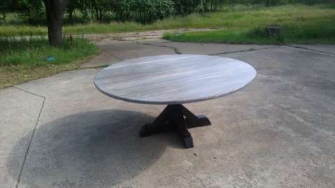 70 Inch Round Farm Table