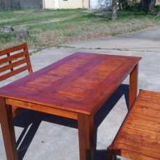 Patio Table W/Benchs'