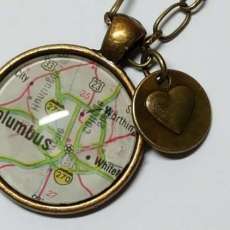Map Pendant Necklace