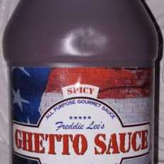 Freddie Lees' Ghetto Sauce Spicy Gallon Jug