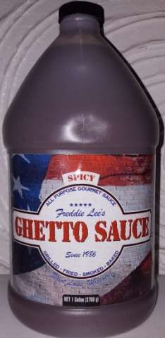 Freddie Lees' Ghetto Sauce Spicy Gallon Jug