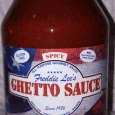 Freddie Lees' Ghetto Sauce Spicy Quart 34 Oz Jar