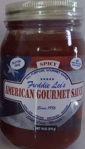 Freddie Lees' American Gourmet Sauce Spicy Pint 18 Oz Jar