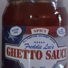 Freddie Lees' Ghetto Sauce Spicy Pint 18 Oz Jar