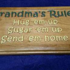 Grandma Rules Sign