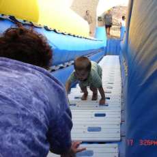World's Largest Inflatable slide Stairs