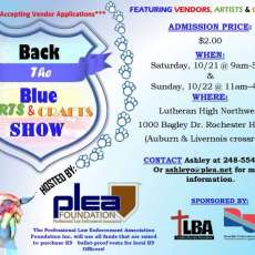 Back the Blue Event Flyer