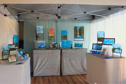 Booth Photo of My Artwork