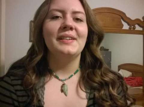 Miss Paige Wearing Unisex Necklace