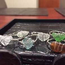 Hand Picked/Crafted Beach Glass Rings - Assorted