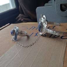 Retro Sterling Silver Hand Flower Bracelet I Designed For a Client