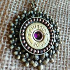 Shotgun Shell Flower Necklace