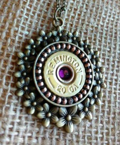 Shotgun Shell Flower Necklace