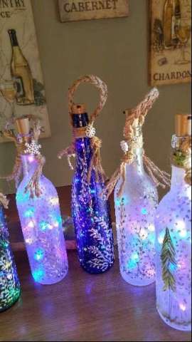 Wiine Bottle Lanterns