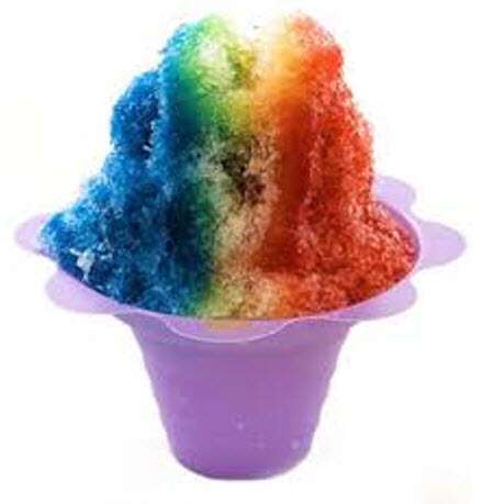 Shaved Ice in Flower Cup