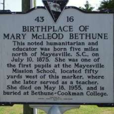Dr. Mary McLeod Bethune Historical Marker