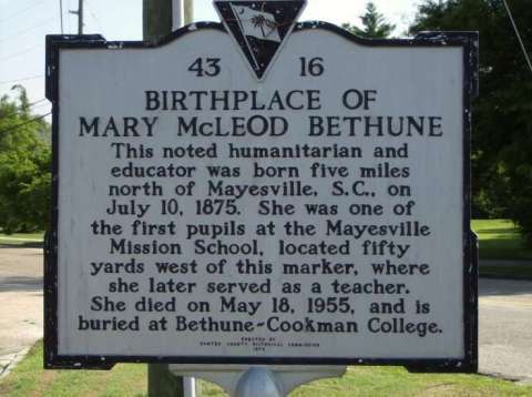 Dr. Mary McLeod Bethune Historical Marker