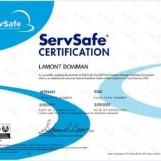 Servsafe Certification