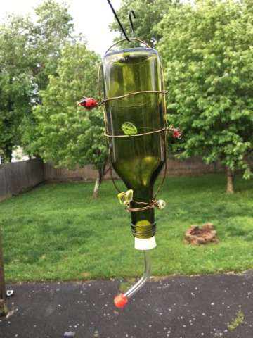 Small Green Hummingbird Feeder