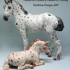 Custom Glazed Equine Sculptures