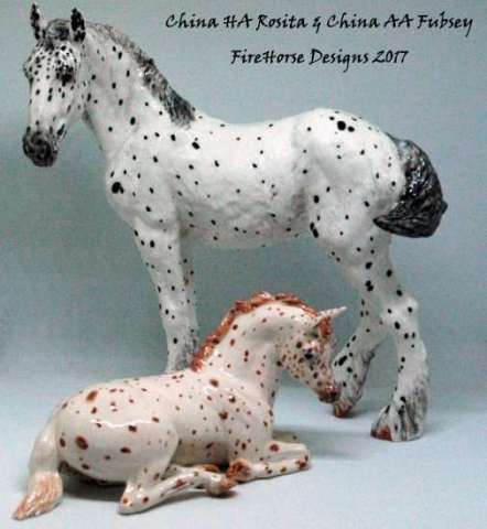 Custom Glazed Equine Sculptures