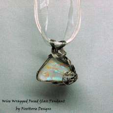 Fused Wired Wrapped Glass