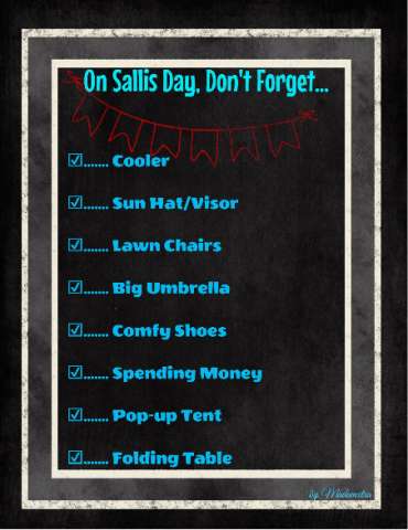 Sallis Day To-Do List