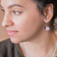 Reversible Enamel Earrings